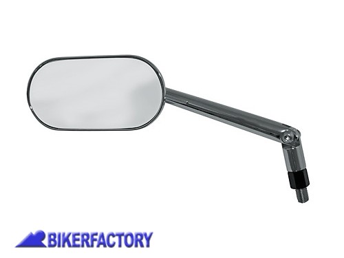 BikerFactory Specchietto retrovisore universale mod AGILA cromato PW 00 301 722 1027848