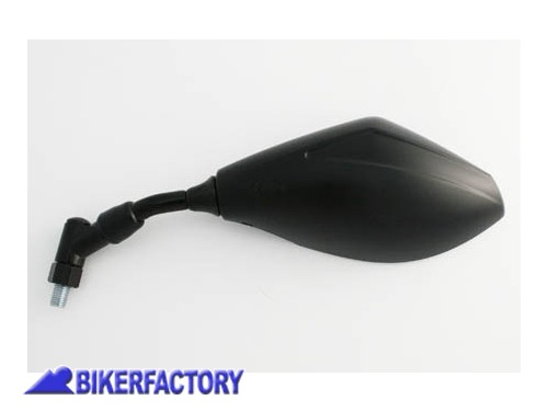 BikerFactory Specchietto retrovisore universale sinistro mod SHIN YO nero Prodotto generico non specifico per questo modello di moto PW 00 301 090 1027395