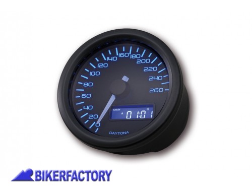 BikerFactory Contachilometri digitale DAYTONA mod Velona 260 km h nero Prodotto generico non specifico per modello di moto PW 00 361 520 1038827