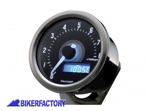 BikerFactory Contagiri digitale DAYTONA mod Velona 8000 RPM cromato Prodotto generico non specifico per modello di moto PW 00 361 513 1027865