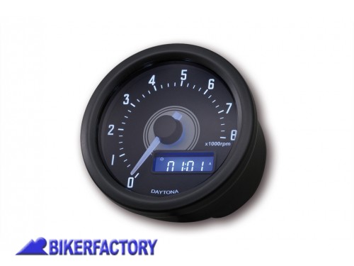 BikerFactory Contagiri digitale DAYTONA mod Velona 8000 RPM nero Prodotto generico non specifico per modello di moto PW 00 361 523 1038830