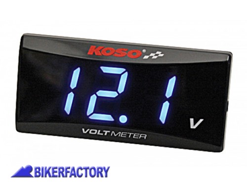BikerFactory Misuratore tensione batteria Voltmetro per batterie da 12 Volt PW 00 360 221 1041385