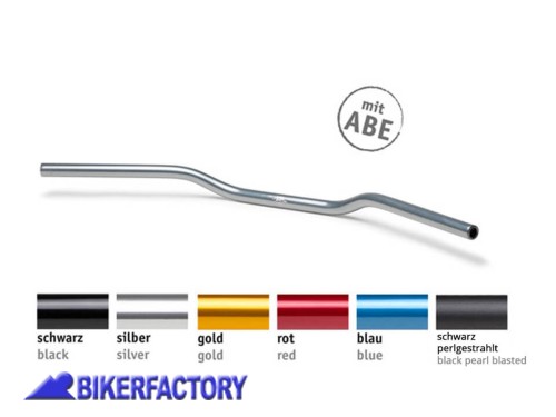 BikerFactory Manubrio LSL in alluminio %C3%B8 22 mm mod STREETBAR 1049952